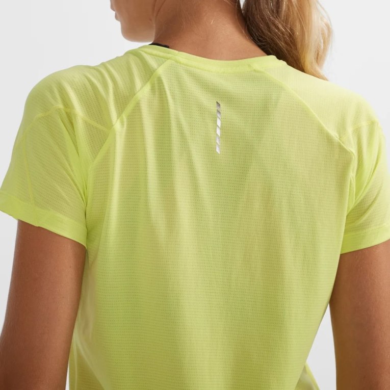 Lemon Salomon Cross Run Short Sleeve Women's T-Shirts | IE TO1835